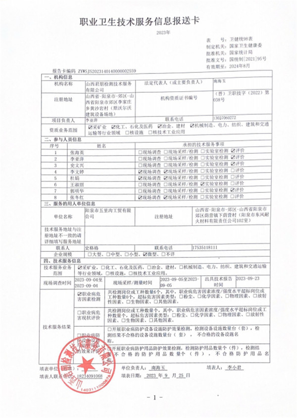 陽泉市五里溝工貿(mào)有限公司