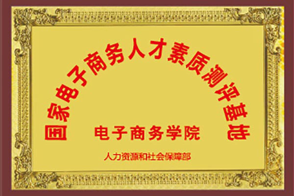 铜牌—国家电子商务人才素质测评基地