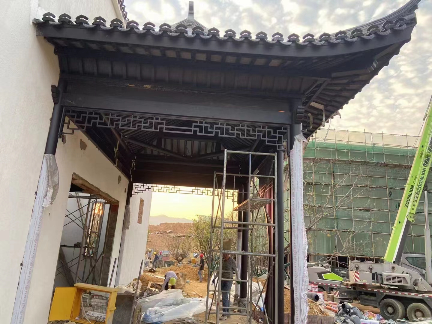 	 仿古建铝板板块