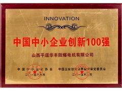 中国中小企业创新100强