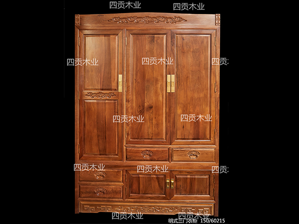明式三門(mén)衣柜