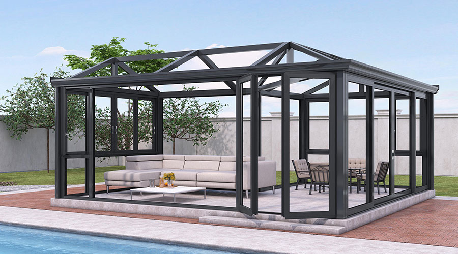 阳光房阳光房断桥铝门窗铝塑铝门窗铝包木门窗阳光房— product