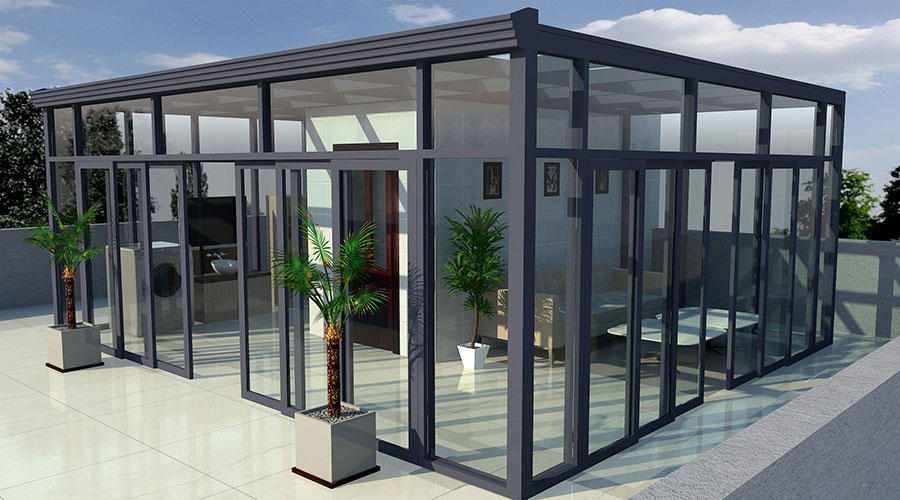 阳光房断桥铝门窗铝塑铝门窗铝包木门窗阳光房— product center