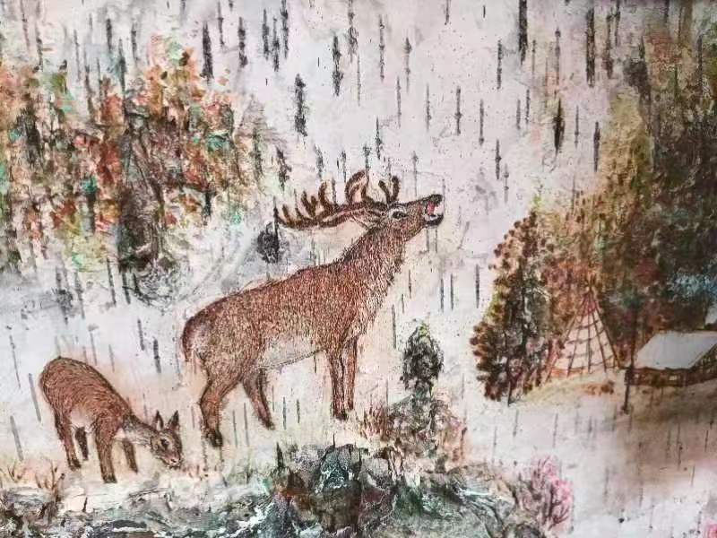 桦树皮画