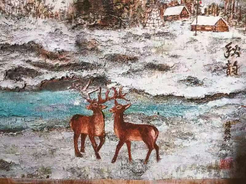 桦树皮画