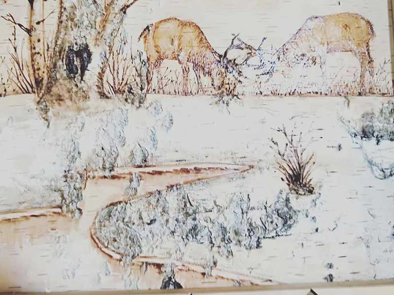桦树皮画