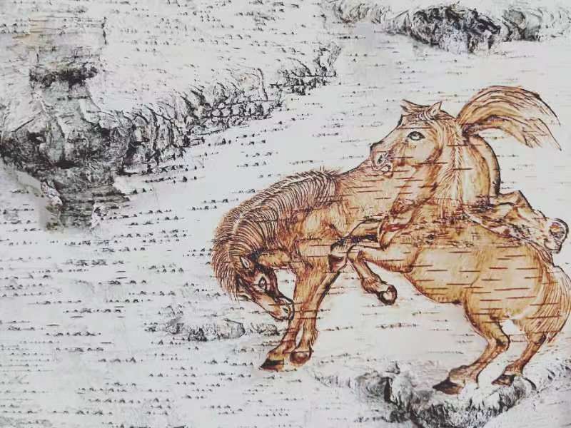 桦树皮画