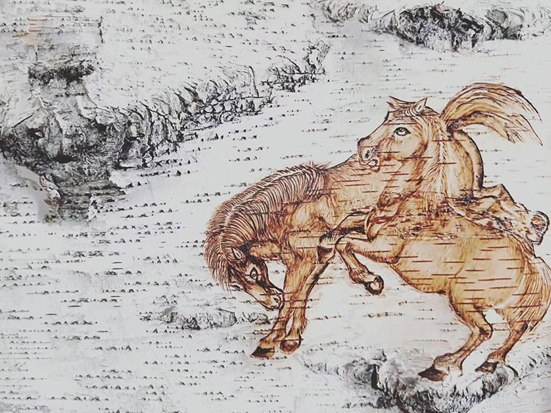 桦树皮画