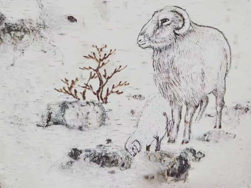 桦树皮画