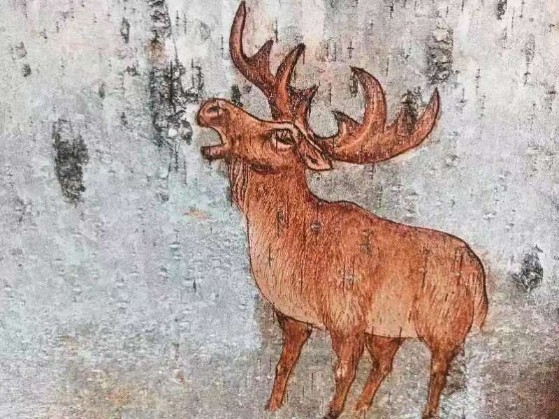 桦树皮画