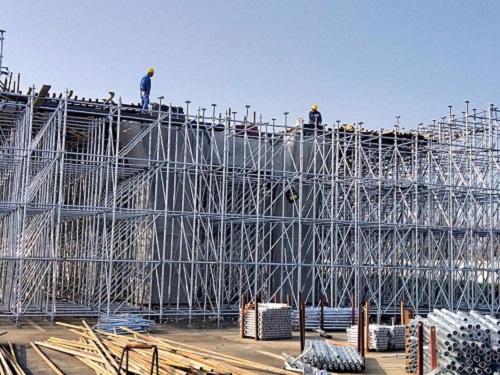 盘扣搭建施工