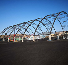 70米跨度钢结构煤棚