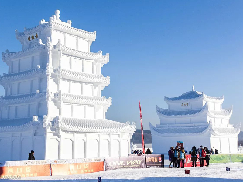 室外雪景