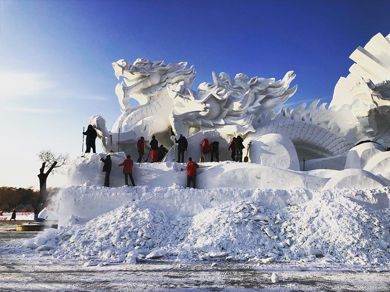 室外雪景