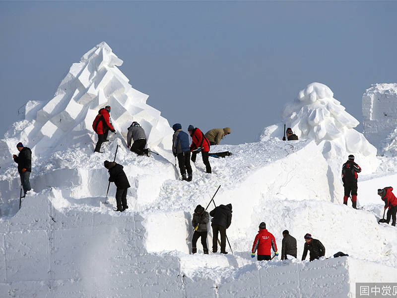 室外雪景