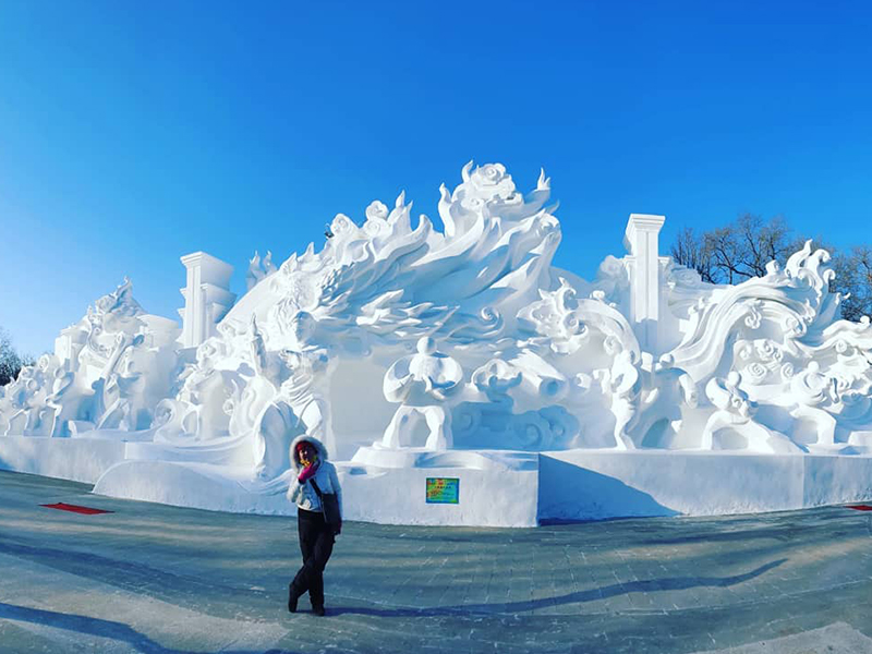 室外雪景