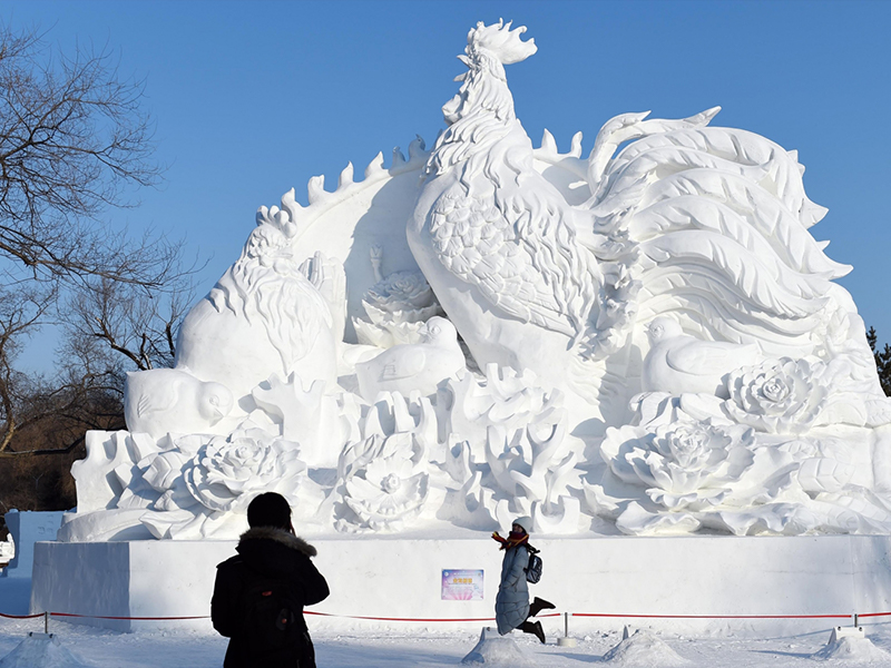 室外雪景