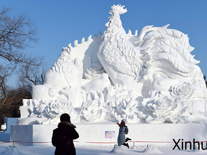 室外雪景