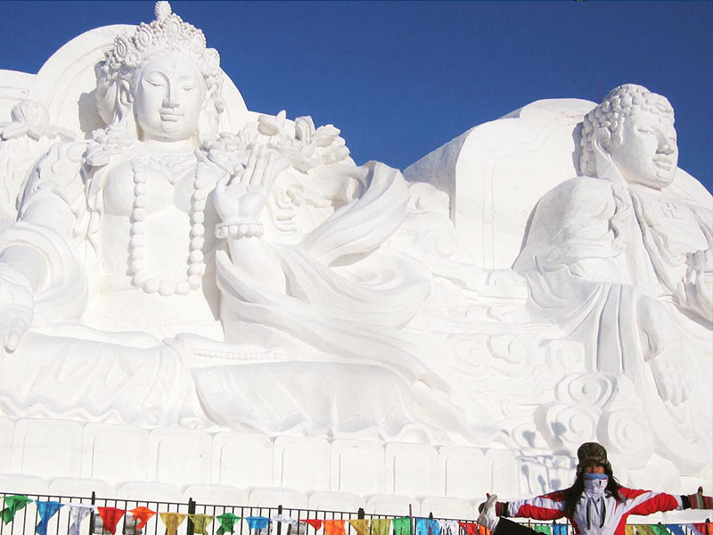 室外雪景