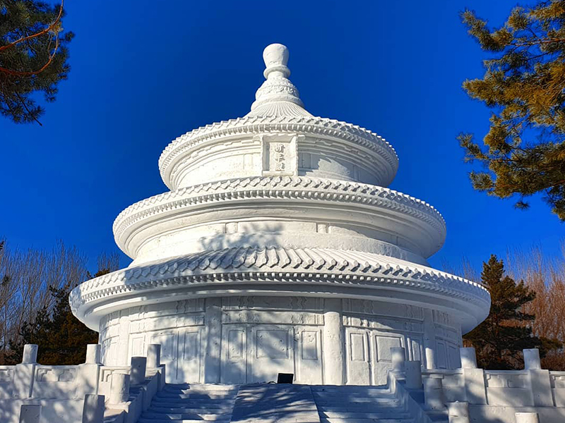 室外雪景