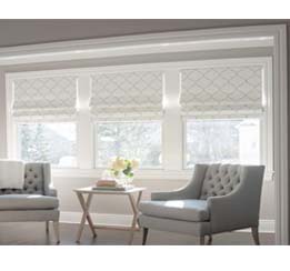 Roman blinds video display