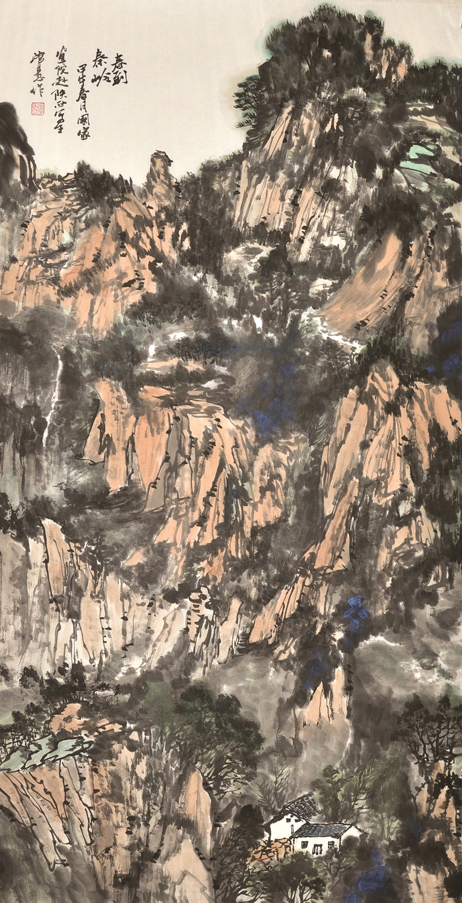 《春到秦岭》97x180cm