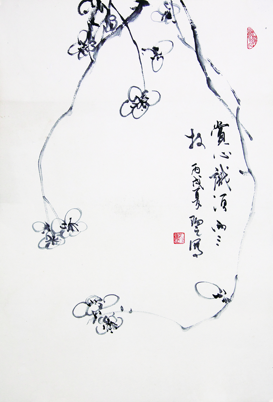 《赏心只需两三支》46x69cm